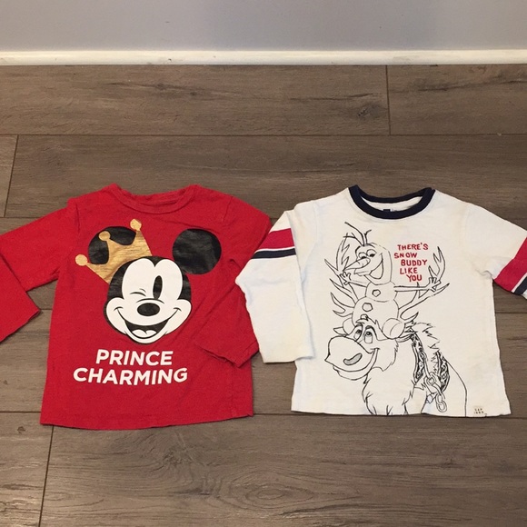 GAP Other - 2PC GAP ❄️ DISNEY FROZEN Mickey, Olaf & Sven. 3T
